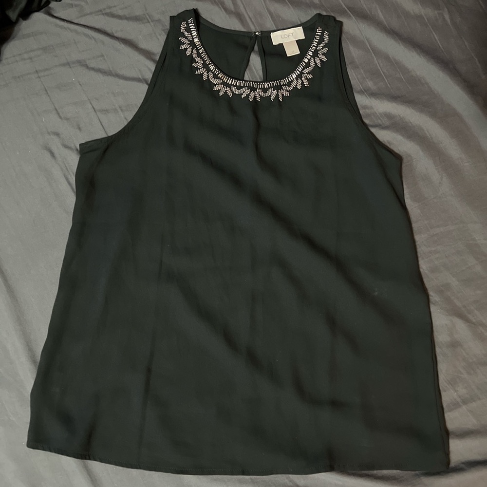 LOFT. Size medium. Black. Tank top. - Picture 3 of 3